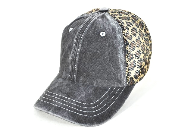 075-pigment leopard printed mesh - khaki leopard mesh